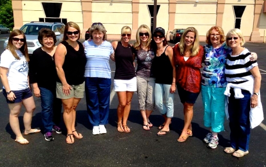 The Stripped Free Back To School Volunteer Crew - So Grateful For These Ladies!
